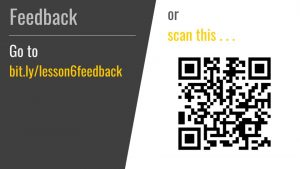 Slide to get student feedback