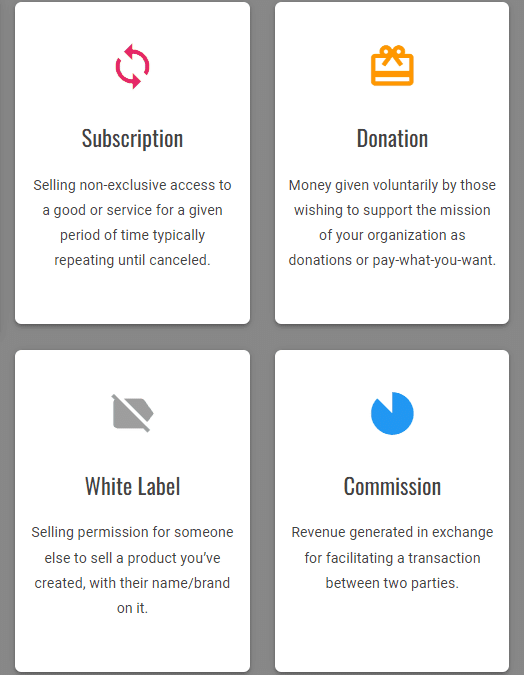 How to Teach Revenue Models